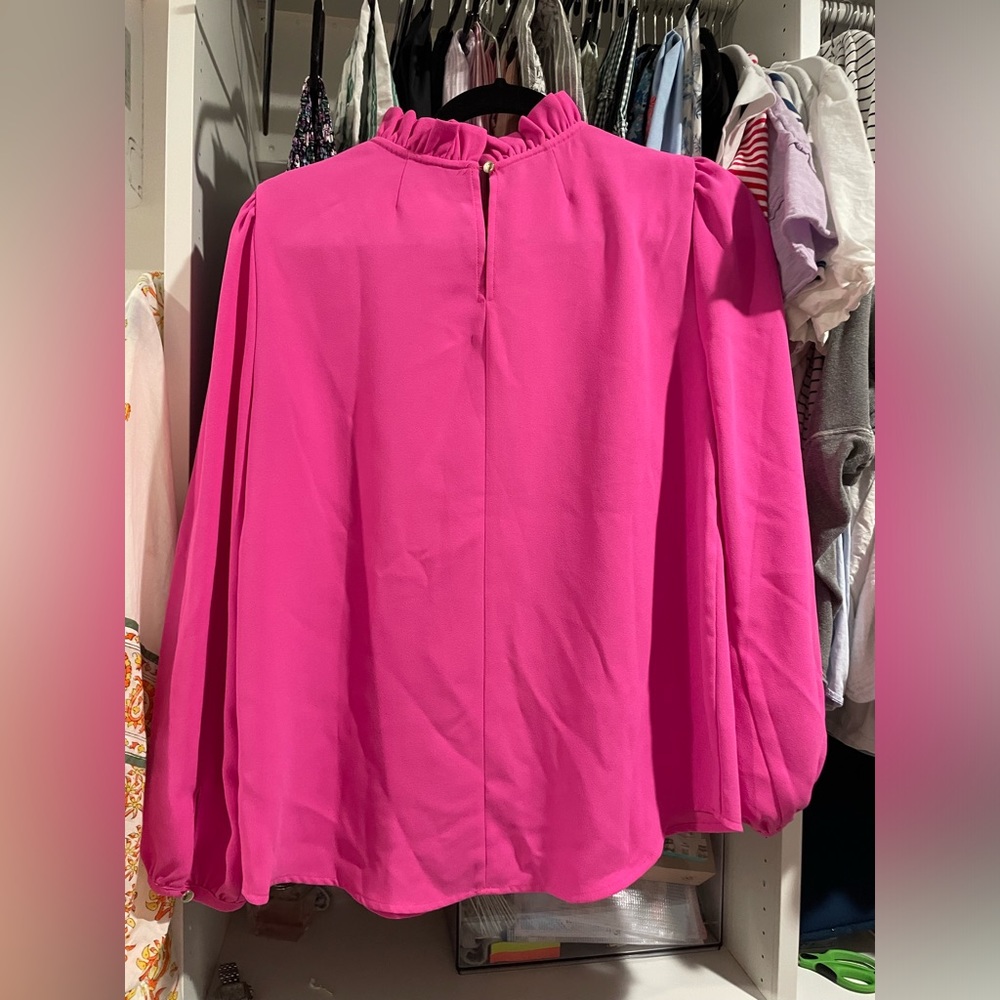 J. Crew Ruffle Neck Top - Picture 4 of 5